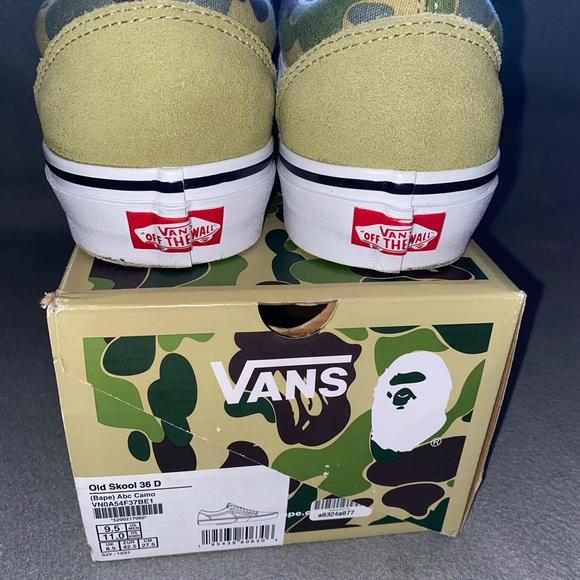 BAPE x Vans Green ABC Camo Old School - Picture 4 of 8